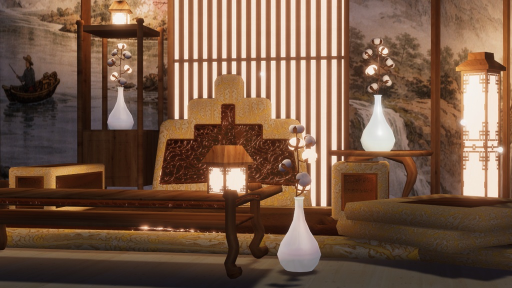 WARUDO(PRO/STANDARD) SHOWCASE ENVIRONMENT - V001-ORIENTAL-1(DAECHIWTA set)3in1