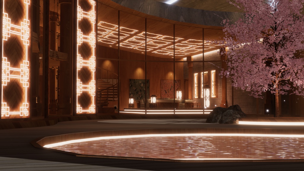 WARUDO(PRO/STANDARD) ENVIRONMENT - GIB002-ORIENTAL POOL VILLA (3in1 pack)