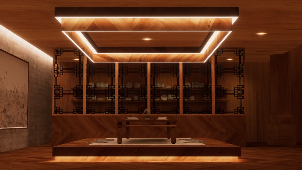 WARUDO(PRO/STANDARD) ENVIRONMENT - GIB002-ORIENTAL POOL VILLA (3in1 pack)