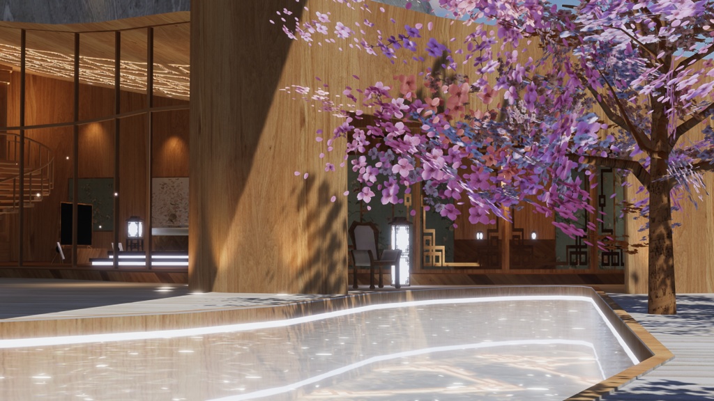 WARUDO(PRO/STANDARD) ENVIRONMENT - GIB002-ORIENTAL POOL VILLA (3in1 pack)