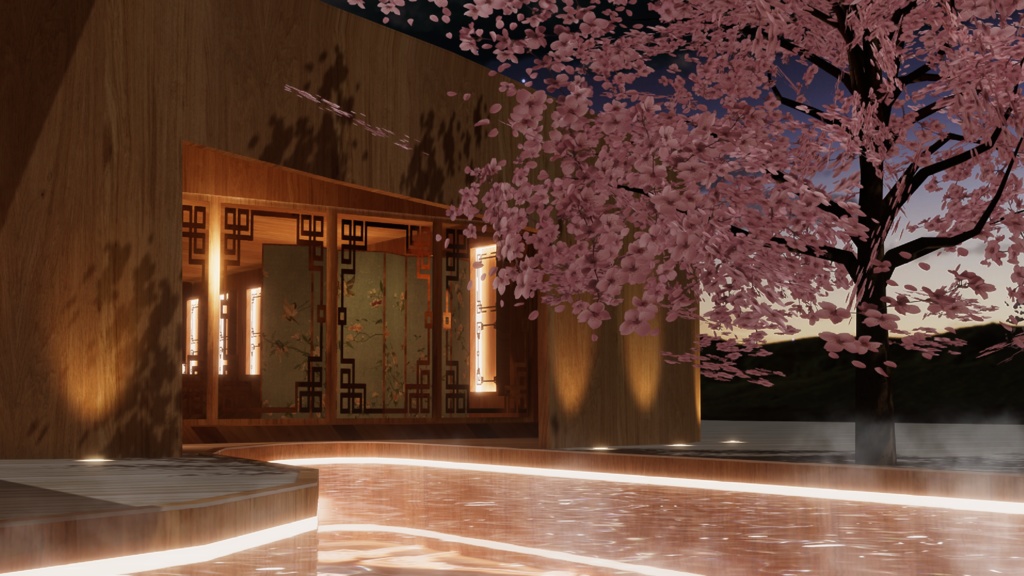 WARUDO(PRO/STANDARD) ENVIRONMENT - GIB002-ORIENTAL POOL VILLA (3in1 pack)