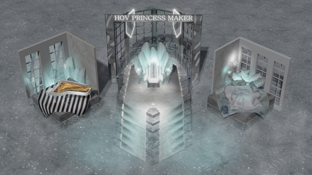 WARUDO(PRO/STANDARD) SHOWCASE ENVIRONMENT - V002-PRINCESS MAKER SET 3in1