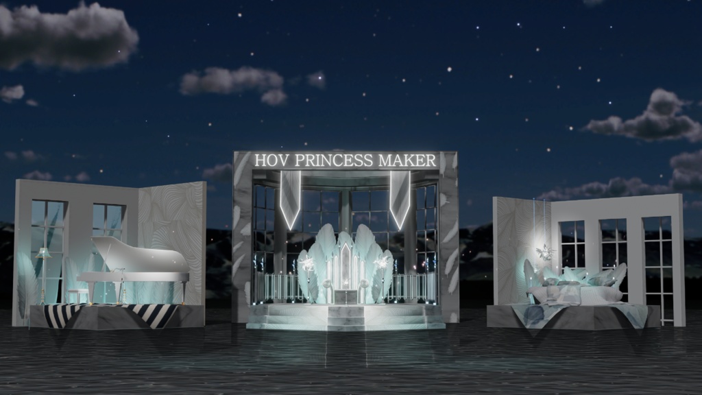 WARUDO(PRO/STANDARD) SHOWCASE ENVIRONMENT - V002-PRINCESS MAKER SET 3in1