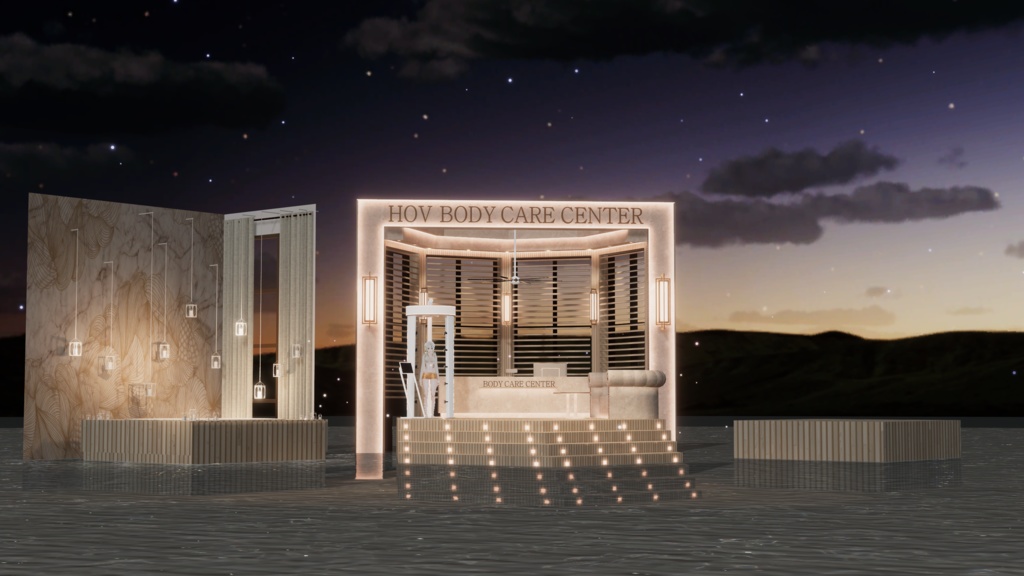 WARUDO(PRO/STANDARD) SHOWCASE ENVIRONMENT - V003-BODY CARE CENTER SET 3in1