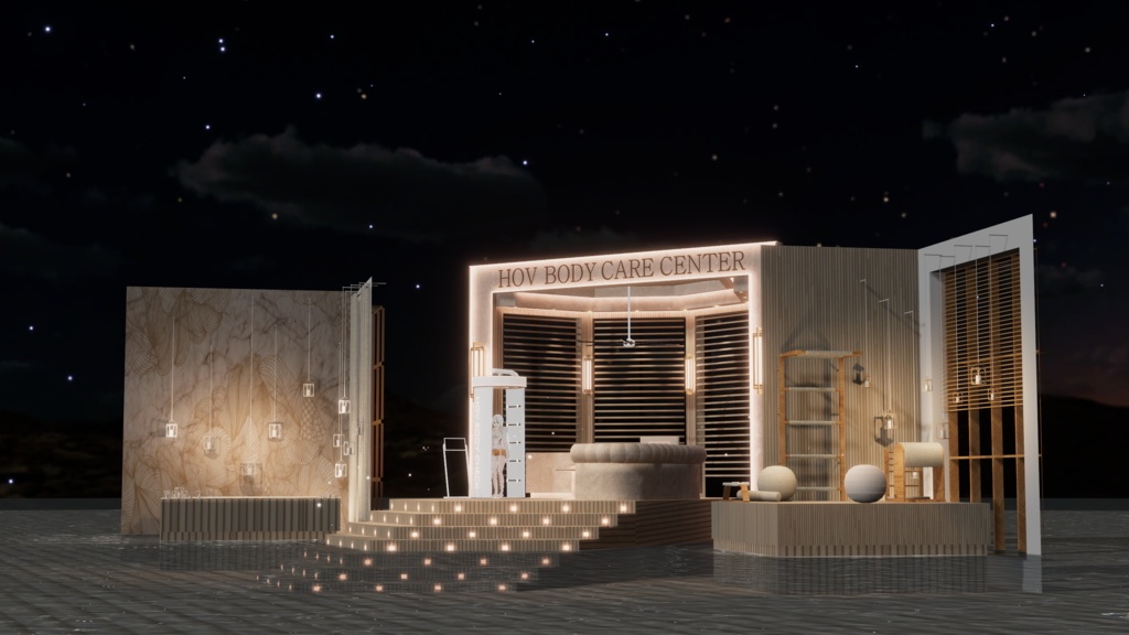 WARUDO(PRO/STANDARD) SHOWCASE ENVIRONMENT - V003-BODY CARE CENTER SET 3in1