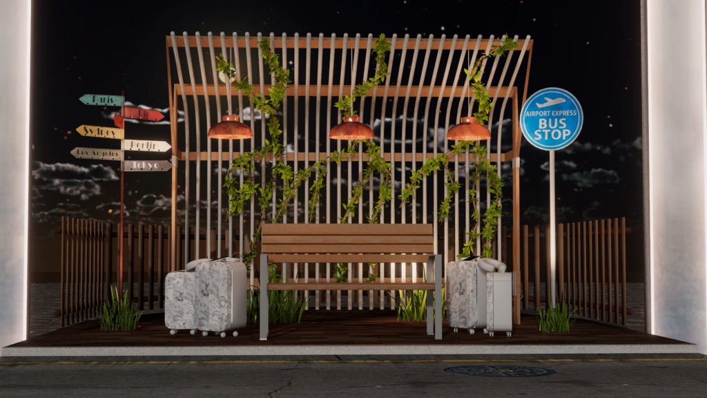 WARUDO(PRO/STANDARD) SHOWCASE ENVIRONMENT - V004-HOV GLOBAL TOURISM SET 3in1