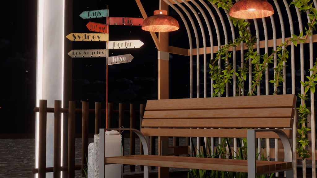 WARUDO(PRO/STANDARD) SHOWCASE ENVIRONMENT - V004-HOV GLOBAL TOURISM SET 3in1