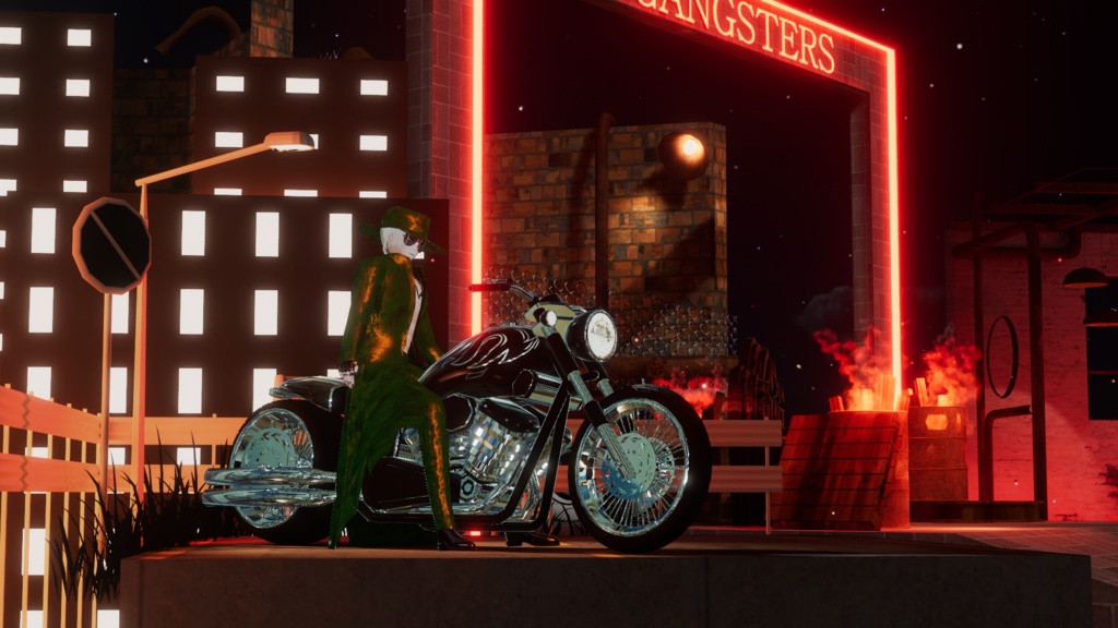 WARUDO(PRO/STANDARD) SHOWCASE ENVIRONMENT - V005 GANGSTERS SET SET 3in1