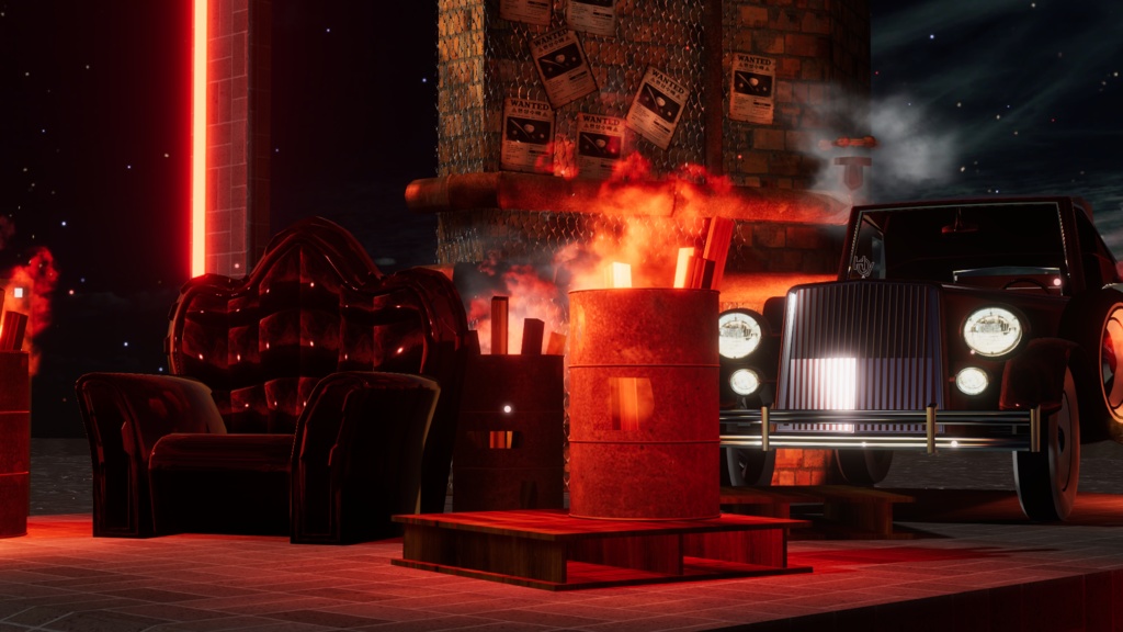 WARUDO(PRO/STANDARD) SHOWCASE ENVIRONMENT - V005 GANGSTERS SET SET 3in1