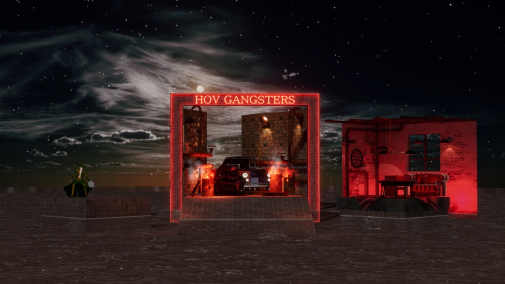 WARUDO(PRO/STANDARD) SHOWCASE ENVIRONMENT - V005 GANGSTERS SET SET 3in1