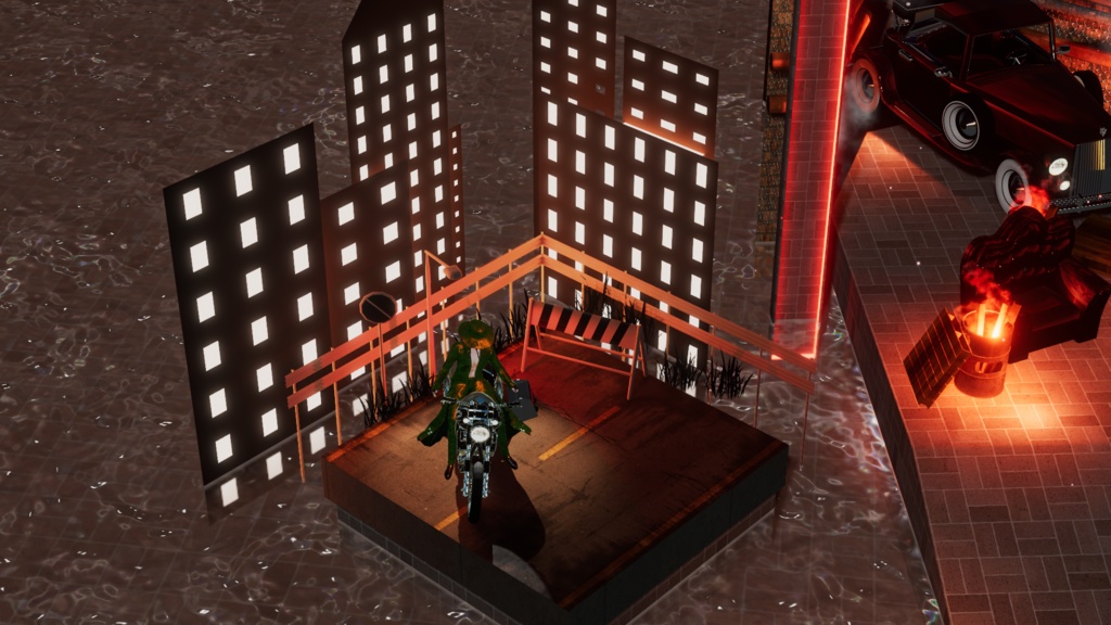 WARUDO(PRO/STANDARD) SHOWCASE ENVIRONMENT - V005 GANGSTERS SET SET 3in1