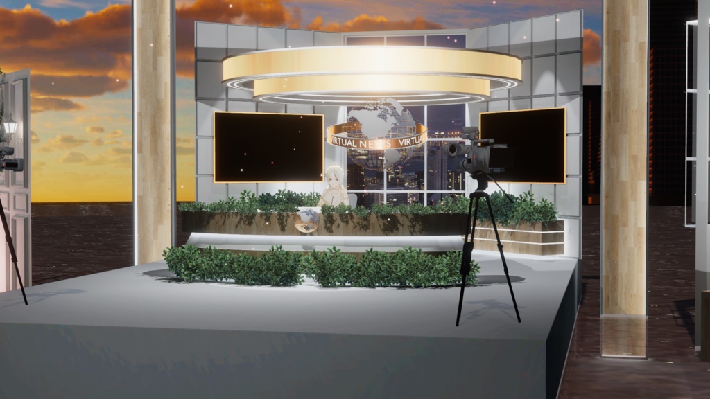 WARUDO(PRO/STANDARD) SHOWCASE ENVIRONMENT - V007 HOV NEWS SET 3in1