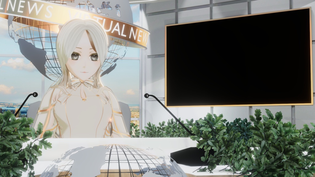 WARUDO(PRO/STANDARD) SHOWCASE ENVIRONMENT - V007 HOV NEWS SET 3in1