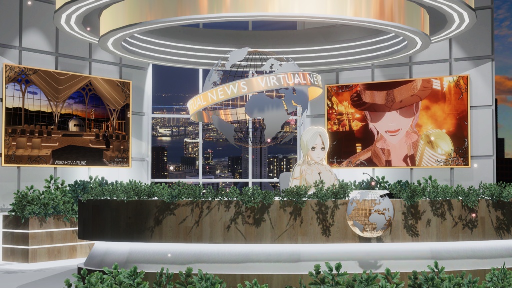 WARUDO(PRO/STANDARD) SHOWCASE ENVIRONMENT - V007 HOV NEWS SET 3in1