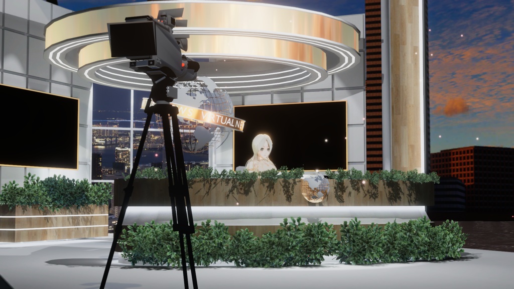 WARUDO(PRO/STANDARD) SHOWCASE ENVIRONMENT - V007 HOV NEWS SET 3in1