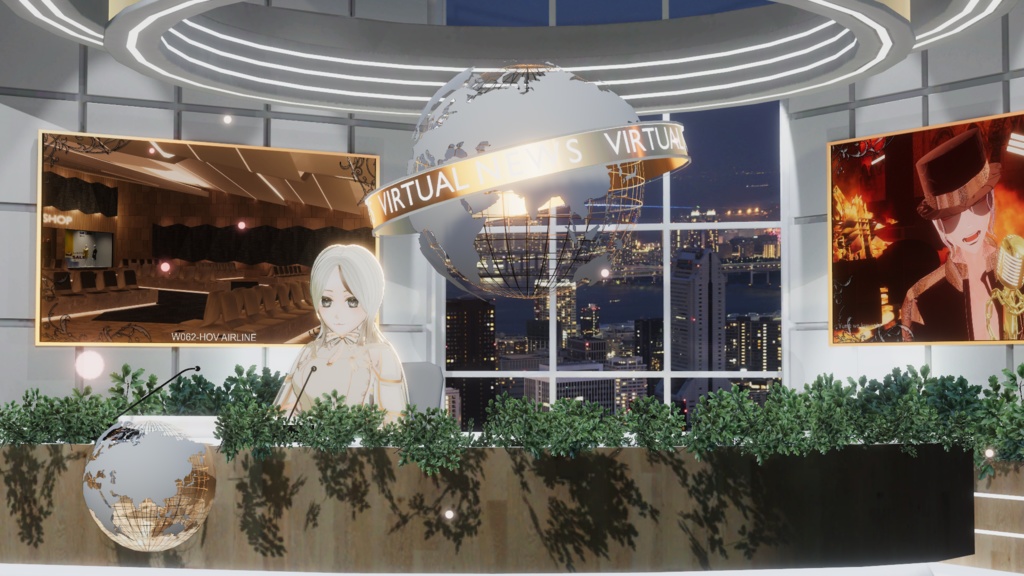 WARUDO(PRO/STANDARD) SHOWCASE ENVIRONMENT - V007 HOV NEWS SET 3in1