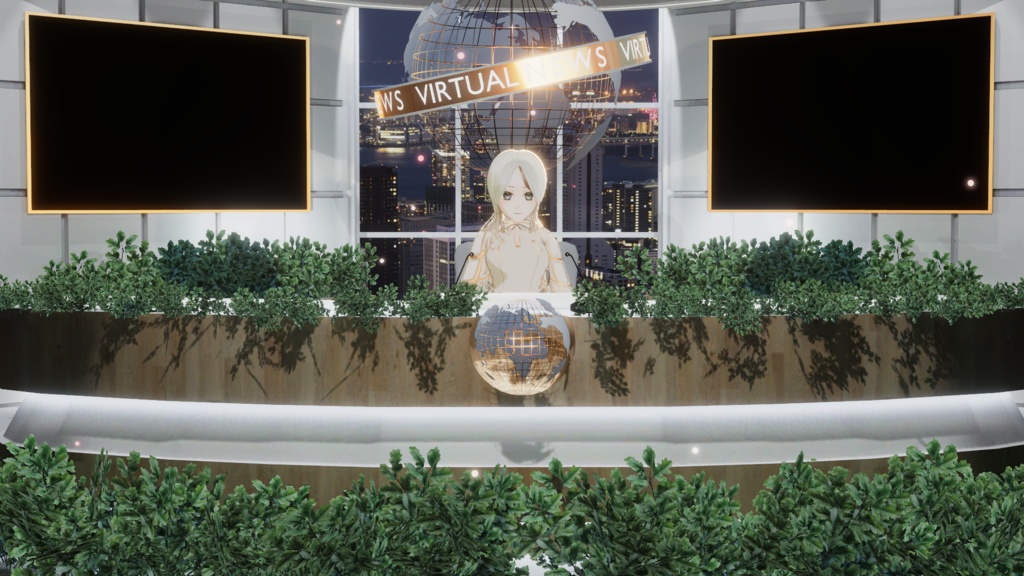 WARUDO(PRO/STANDARD) SHOWCASE ENVIRONMENT - V007 HOV NEWS SET 3in1