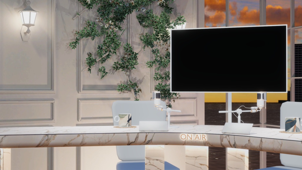 WARUDO(PRO/STANDARD) SHOWCASE ENVIRONMENT - V007 HOV NEWS SET 3in1