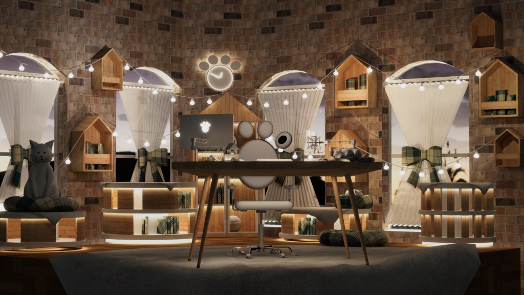 WARUDO(PRO/STANDARD) SHOWCASE ENVIRONMENT - V010 HOV MEOW MEOW SET