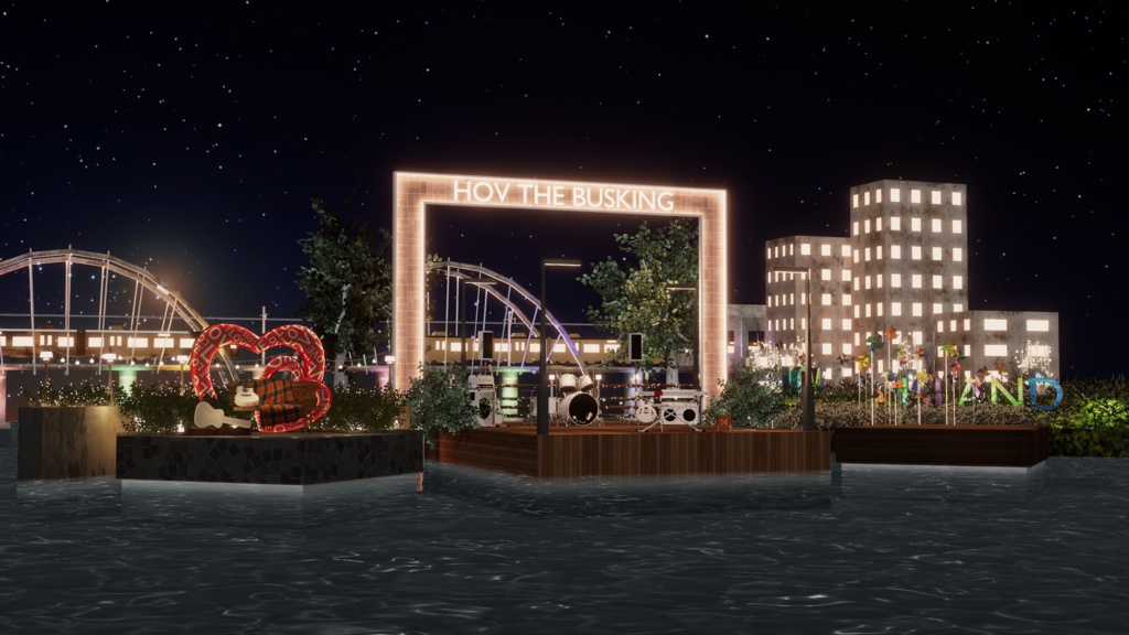 WARUDO(PRO/STANDARD) SHOWCASE ENVIRONMENT - V011 HOV THE BUSKING SET + FREE MIC