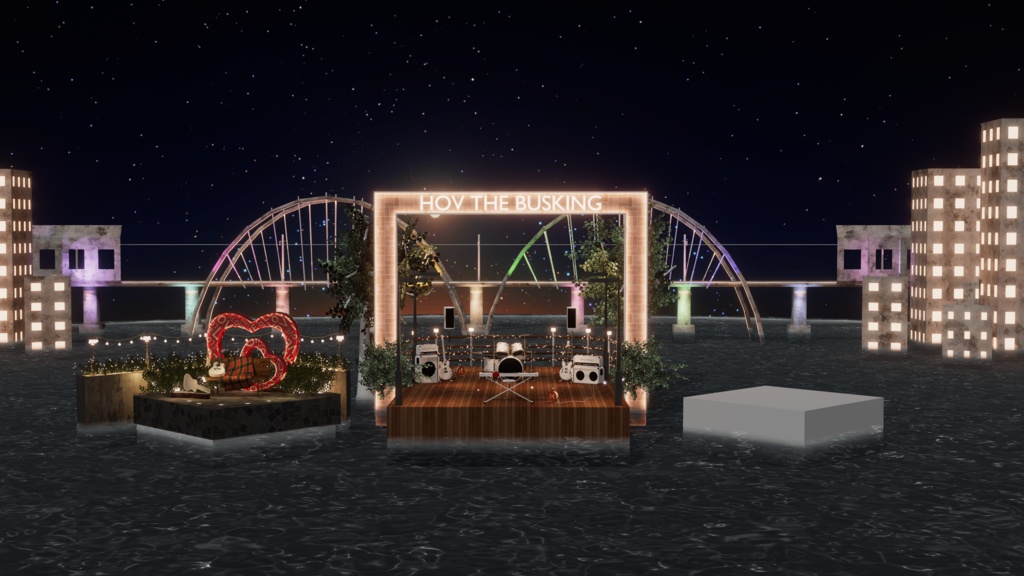 WARUDO(PRO/STANDARD) SHOWCASE ENVIRONMENT - V011 HOV THE BUSKING SET + FREE MIC