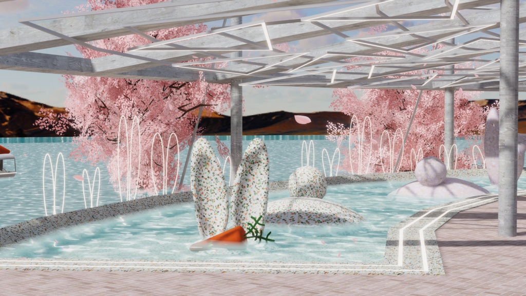 WARUDO와루도(PRO/STANDARD) ENVIRONMENT W065-RABBIT PARK(2in1)