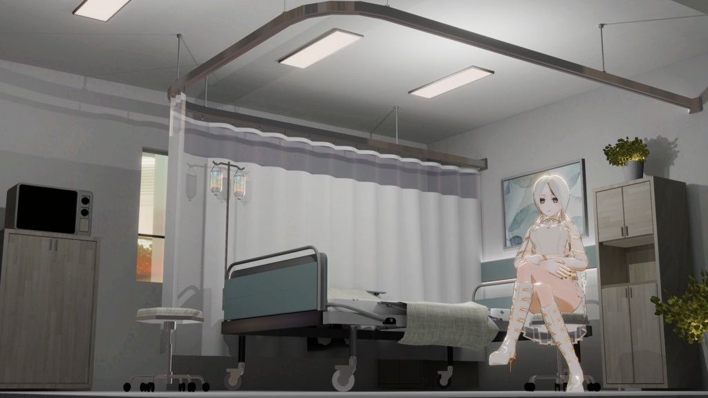 WARUDO(PRO/STANDARD) SHOWCASE ENVIRONMENT - V012 MEDICAL CENTER SET 3in1