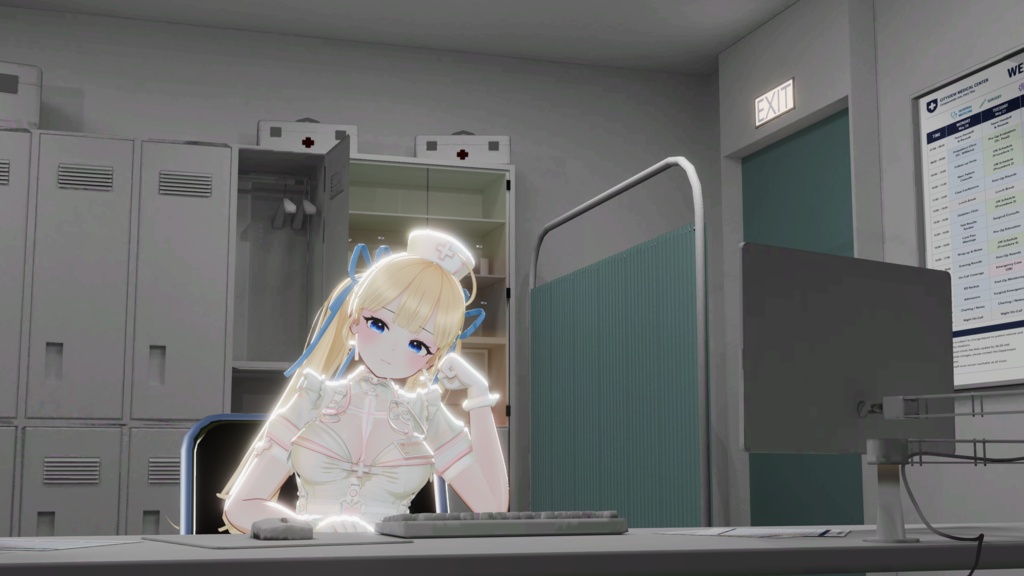 WARUDO(PRO/STANDARD) SHOWCASE ENVIRONMENT - V012 MEDICAL CENTER SET 3in1