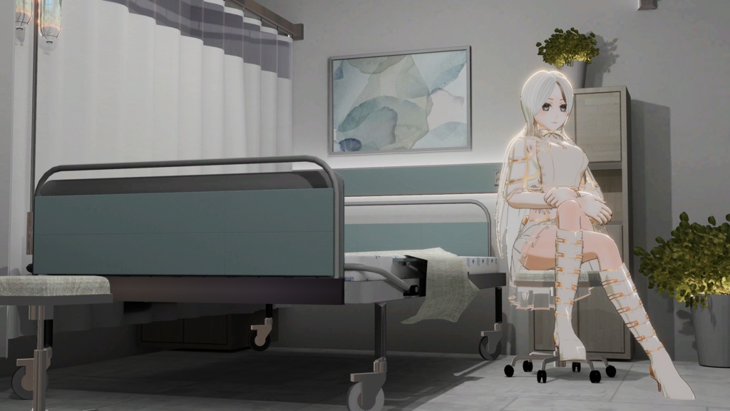 WARUDO(PRO/STANDARD) SHOWCASE ENVIRONMENT - V012 MEDICAL CENTER SET 3in1