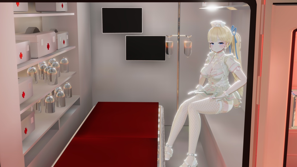 WARUDO(PRO/STANDARD) SHOWCASE ENVIRONMENT - V012 MEDICAL CENTER SET 3in1