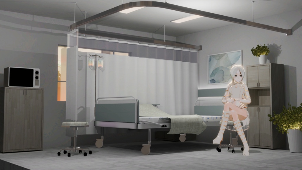WARUDO(PRO/STANDARD) SHOWCASE ENVIRONMENT - V012 MEDICAL CENTER SET 3in1