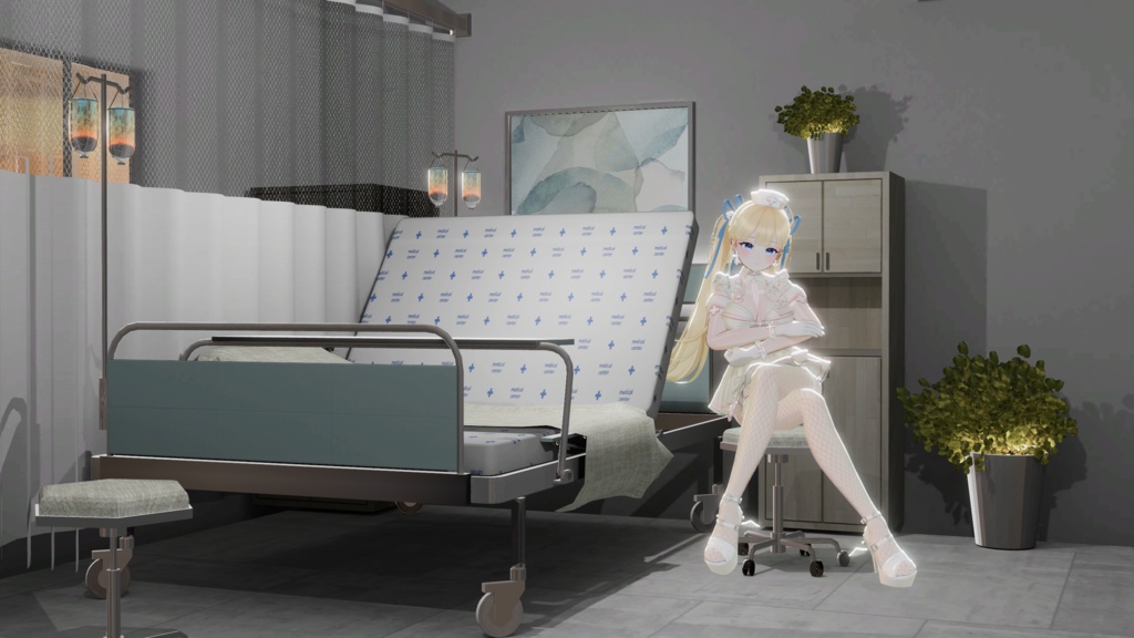 WARUDO(PRO/STANDARD) SHOWCASE ENVIRONMENT - V012 MEDICAL CENTER SET 3in1