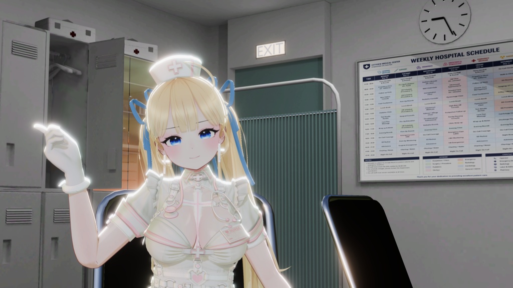 WARUDO(PRO/STANDARD) SHOWCASE ENVIRONMENT - V012 MEDICAL CENTER SET 3in1