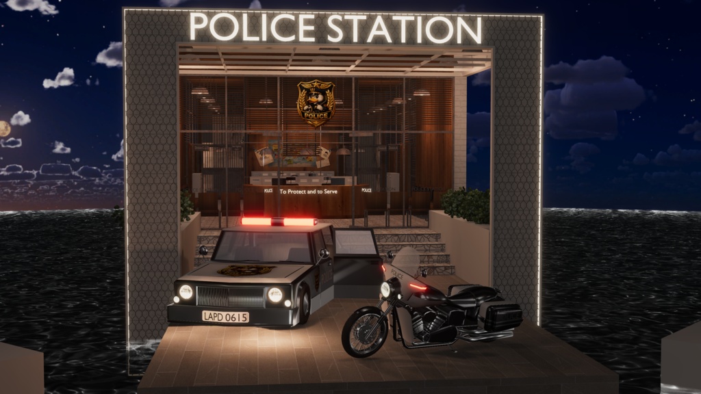 WARUDO(PRO/STANDARD) SHOWCASE ENVIRONMENT - V013 POLICE STATION SET 3in1