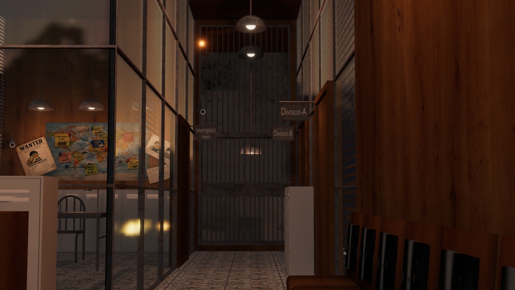 WARUDO(PRO/STANDARD) SHOWCASE ENVIRONMENT - V013 POLICE STATION SET 3in1