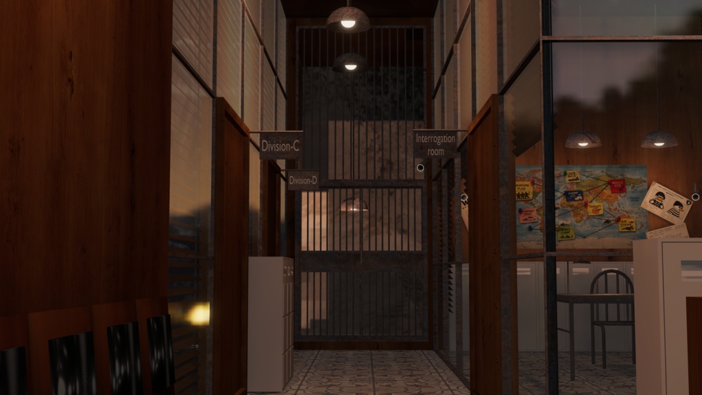 WARUDO(PRO/STANDARD) SHOWCASE ENVIRONMENT - V013 POLICE STATION SET 3in1