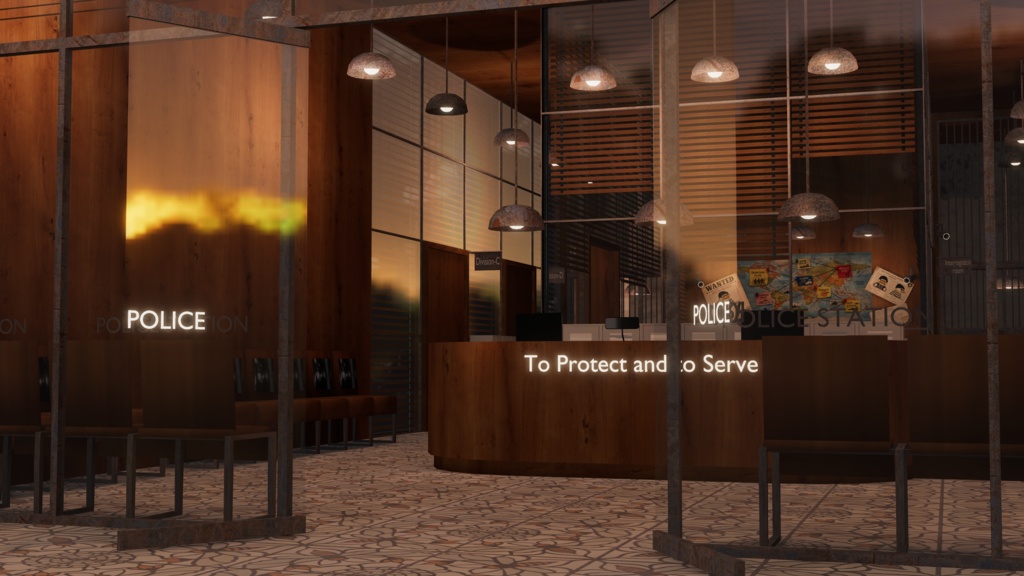 WARUDO(PRO/STANDARD) SHOWCASE ENVIRONMENT - V013 POLICE STATION SET 3in1