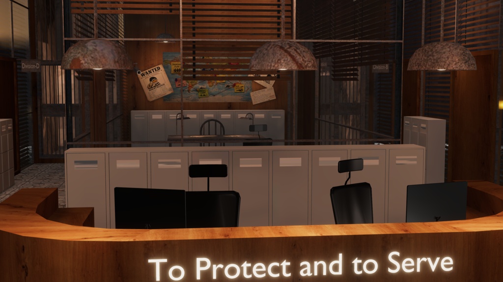 WARUDO(PRO/STANDARD) SHOWCASE ENVIRONMENT - V013 POLICE STATION SET 3in1