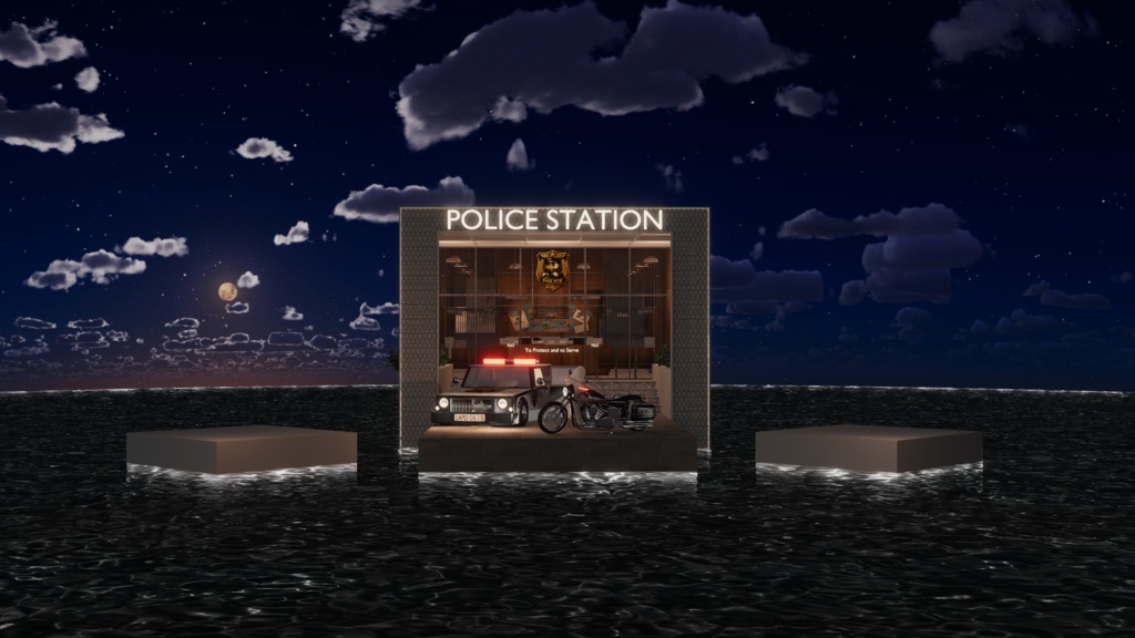 WARUDO(PRO/STANDARD) SHOWCASE ENVIRONMENT - V013 POLICE STATION SET 3in1
