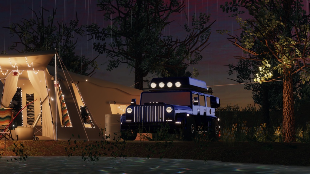 WARUDO와루도(PRO/STANDARD) ENVIRONMENT W076-HOV RIVERCAMP 2in1 SET