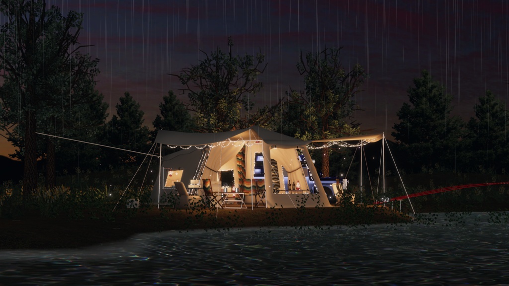 WARUDO와루도(PRO/STANDARD) ENVIRONMENT W076-HOV RIVERCAMP 2in1 SET