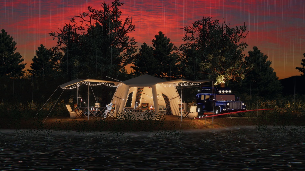 WARUDO와루도(PRO/STANDARD) ENVIRONMENT W076-HOV RIVERCAMP 2in1 SET