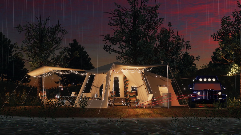 WARUDO와루도(PRO/STANDARD) ENVIRONMENT W076-HOV RIVERCAMP 2in1 SET