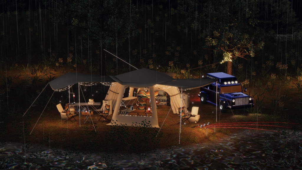 WARUDO와루도(PRO/STANDARD) ENVIRONMENT W076-HOV RIVERCAMP 2in1 SET