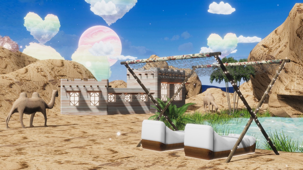 WARUDO와루도(PRO/STANDARD) ENVIRONMENT W084-HOV OASIS (spin) 2in1 SET