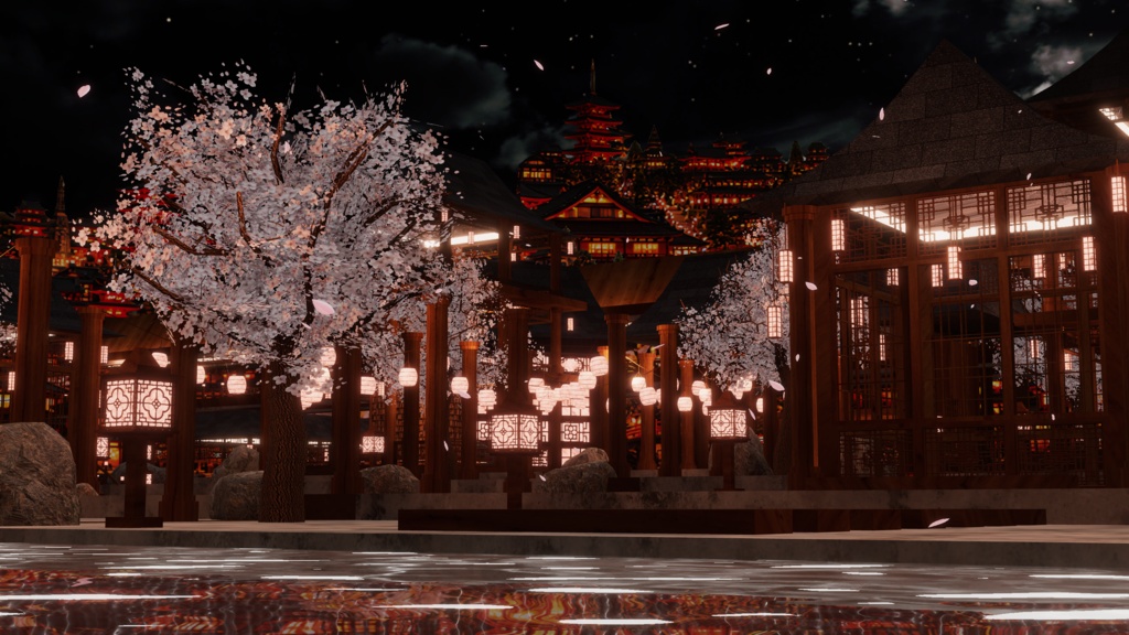 WARUDO와루도(PRO/STANDARD) ENVIRONMENT W085-HOV ORIENTAL CASTLE (spin) 2in1 SET