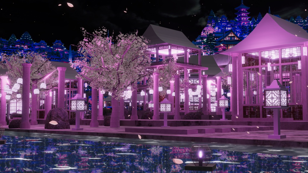 WARUDO와루도(PRO/STANDARD) ENVIRONMENT W085-HOV ORIENTAL CASTLE (spin) 2in1 SET