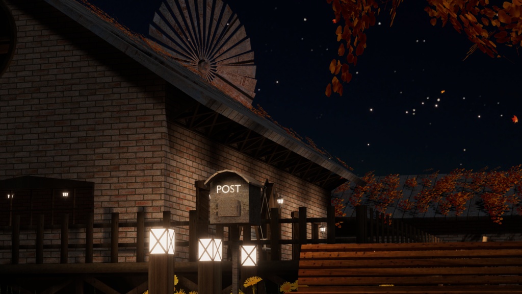 WARUDO와루도(PRO/STANDARD) ENVIRONMENT W087-HOV AUTUMN CABIN w.rain 2in1 SET