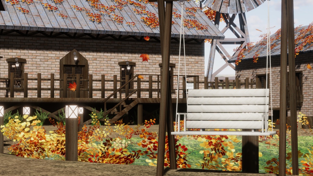 WARUDO와루도(PRO/STANDARD) ENVIRONMENT W087-HOV AUTUMN CABIN w.rain 2in1 SET