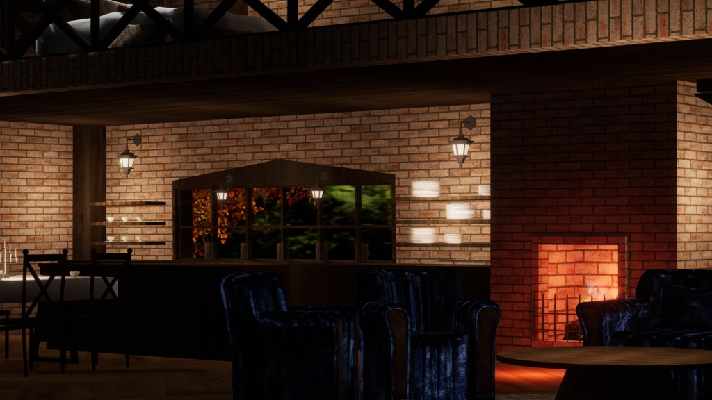 WARUDO와루도(PRO/STANDARD) ENVIRONMENT W087-HOV AUTUMN CABIN w.rain 2in1 SET